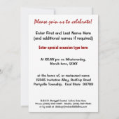 Funny Booze Cup Lass uns ein Party haben Einladung (Rückseite)