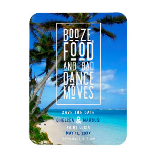 Funny Booze Food Bad Dance Moves Beach Rett D Magnet