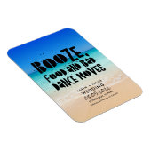 Funny Booze Food Bad Dance Moves Beach Wedding Magnet (Rechte Seite)