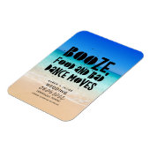 Funny Booze Food Bad Dance Moves Beach Wedding Magnet (Linke Seite)