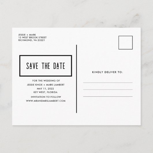 Funny Booze, Food, Bad Dance Moves Foto Rett Datum Ankündigungspostkarte (Rückseite)