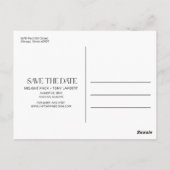 Funny Booze Food Bad Dance Moves Save the Date Postkarte (Rückseite)