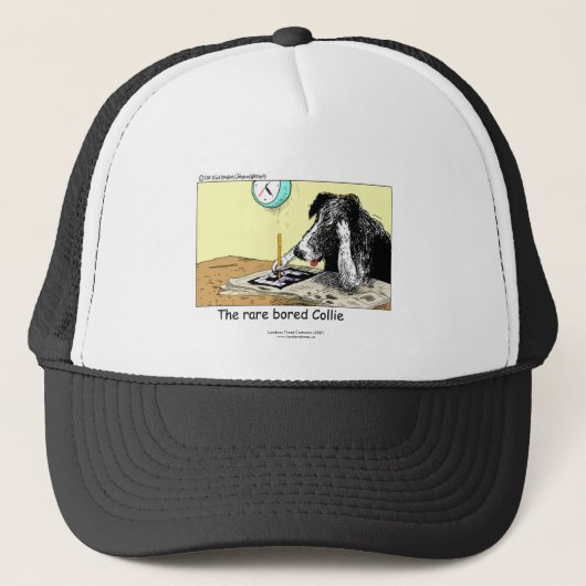 Funny Border Collie Cap Truckerkappe (Vorderseite)