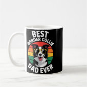 Funny Border Collie Design For Men Dad Border Coll Kaffeetasse (Links)