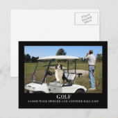 Funny Border Collie Dog Postcard, verlorener Ball Postkarte (Vorne/Hinten)