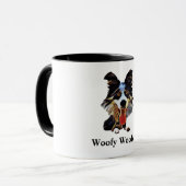 Funny Border Collie Dog Tasse (Vorderseite Links)