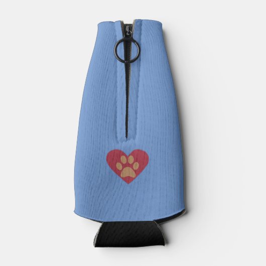 Funny Border Collie Dose Cooler Flaschenkühler (Rückseite)