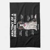 Funny Border Collie Geschirrtuch (Vertikal)