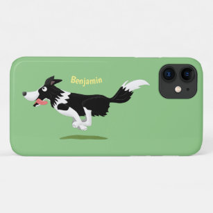 Funny Border Collie Hund läuft Cartoon Case-Mate iPhone Hülle