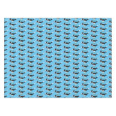 Funny Border Collie Hund läuft Cartoon Tischdecke (Vorderseite (Horizontal))