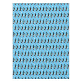 Funny Border Collie Hund läuft Cartoon Tischdecke (Vorderseite)