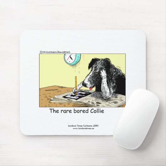 Funny Border Collie Mouse Pad Mousepad (Mit Mouse)