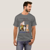 Funny Border Collie Retro Style Geschenk für Hund  T-Shirt (Vorne ganz)