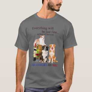 Funny Border Collie Retro Style Geschenk für Hunde T-Shirt