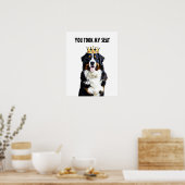 Funny Border Collie Stadtrundgang: Poster (Küche)