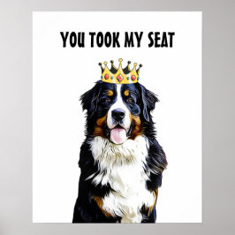 Funny Border Collie Stadtrundgang: Poster