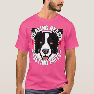 Funny Border Collie Stealing Hearts Blade Furzen T-Shirt