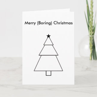 Funny Boring Christmas Card Feiertagskarte