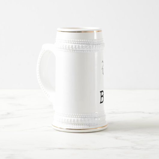 FUNNY BOSS BIER STEIN, WHIN BIERGLAS (Vorderseite Links)