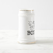 FUNNY BOSS BIER STEIN, WHIN BIERGLAS (Mittel)