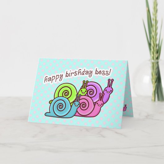 FUNNY BOSS BIRTHDAY SPEEDO & SPAGO CARD KARTE (Vorderseite)