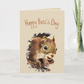 Funny Boss Boss's Day from us Nuts Karte (Vorderseite)