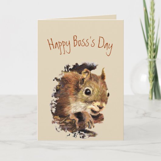 Funny Boss Boss's Day from us Nuts Karte (Vorderseite)