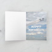 Funny Boss Cat with Blonde Toupee Karte (Innenseite)