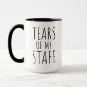 Funny Boss Day Geschenk, Tränen meines Personals,  Tasse (Links)
