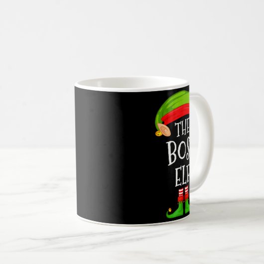 Funny Boss Elf Family Christmas Boss Elf Sweater M Kaffeetasse (VorderseiteRechts)