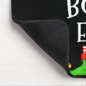 Funny Boss Elf Family Christmas Boss Elf Sweater M Mousepad (Ecke)