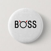 Funny Boss Geschenke Button (Vorderseite)