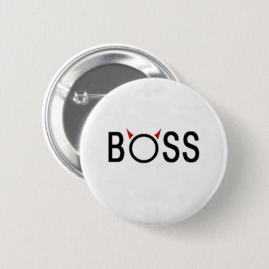 Funny Boss Geschenke Button (Vorne & Hinten)