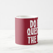 Funny Boss Kaffee-Schläger, keine Frage Kaffeetasse (Mittel)