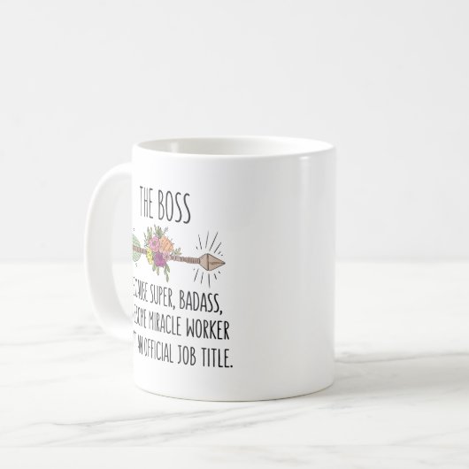 Funny Boss Lady Tasse (Vorderseite Links)
