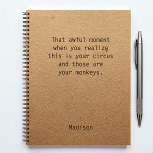 Funny Boss Manager Personalisiert Notes Office Notizblock