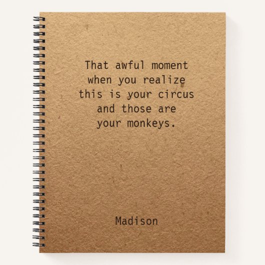 Funny Boss Manager Personalisiert Notes Office Notizblock (Vorderseite)