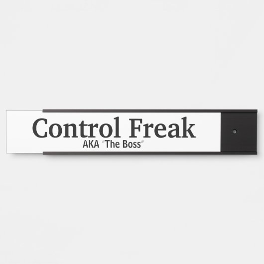 Funny Boss Name Plate Türschild (Vorderseite )