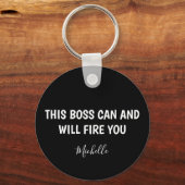 Funny Boss Personalisiert Schlüsselanhänger (Vorderseite)