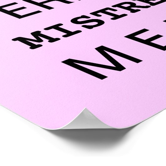 Funny Boss Poster | Bürounterschrift | Boss-Gesche (Ecke)