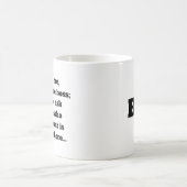 Funny Boss Redewendungen Büro Humor Typografie Kaffeetasse (Mittel)