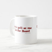 Funny Boss Statement Slogan Design Kaffeetasse (Vorderseite Links)