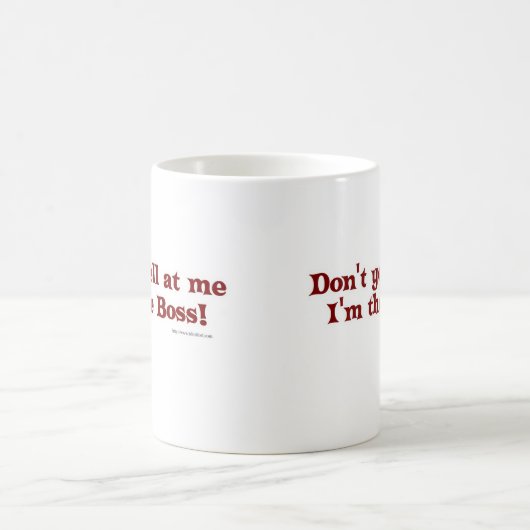 Funny Boss Statement Slogan Design Kaffeetasse (Mittel)