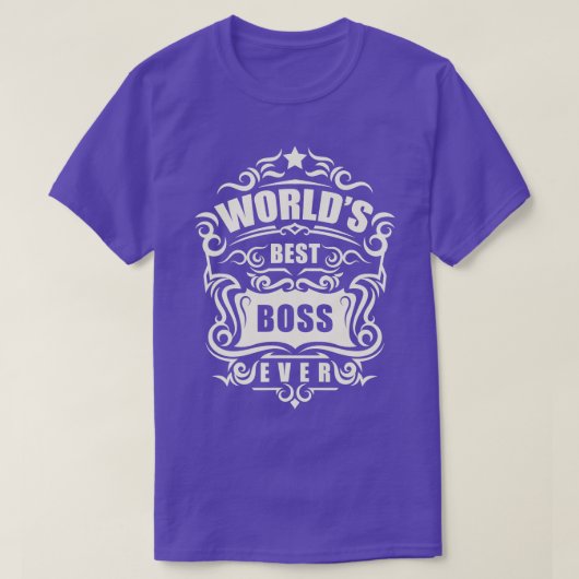 Funny Bosss Day Welten Der beste Boss aller Zeiten T-Shirt (Design vorne)