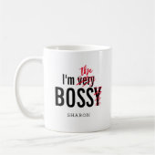 Funny Bossy Boss Kaffeetasse (Links)