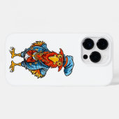 Funny Bossy Cartoon Rooster Case-Mate iPhone Hülle (Rückseite (Horizontal))