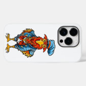 Funny Bossy Cartoon Rooster Case-Mate iPhone Hülle (Rückseite (Horizontal))