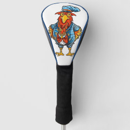 Funny Bossy Cartoon Rooster Golf Headcover