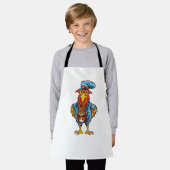 Funny Bossy Cartoon Rooster Schürze (Getragen)