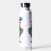 Funny Bossy Cartoon Rooster Trinkflasche (Links)